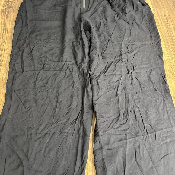 New Look Womens Pants Size 3X Black Loose Fit Wide Leg - Picture 3 of 13